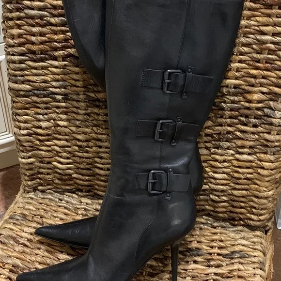 Gorgeous black high heels boots, size 37 - Picture 3 of 7